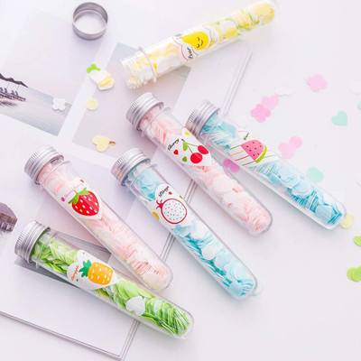 Leftright Flower Design Tube Shape Bottle Paper Soap Clean Soft Bath For Travel(6 x 25 g)