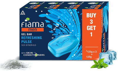 Fiama Men Men Gel Bar Refreshing Pulse(3 x 125 g)