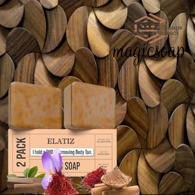 Elatiz Magic soap Sandalwood Soap for Soft, Radiant, Silky Fresh Skin.0.13(2 x 100 g)