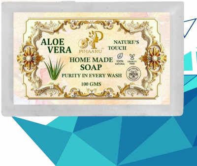Pihaaru Aloe Vera Crystal Clear Soap Lightweight Lather(100g)'(100 g)