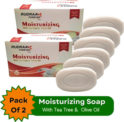 RUDRAA FOREVER Moisturizing Soap With Tea Tree & Olive Oil(2 x 225 g)