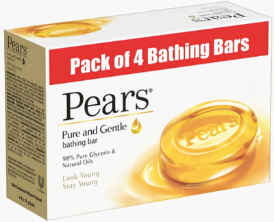 Pears Pure And Gentle Bathing Bar Soap 75g x 4(4 x 75 g)