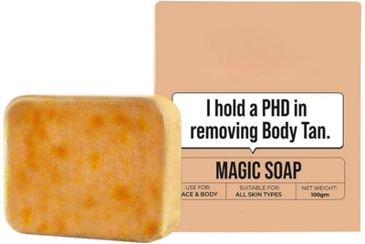 verellis Magic Soap for Tan Removal – 100gm Body & Face Bar for All Skin Types(100 g)