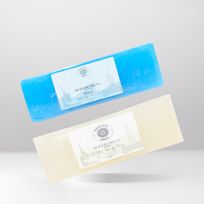 Bodhichitta Ultra Clear Transparent Glycerin & Mint Soap Base Combo for DIY Soap Making(2 x 1000 g)