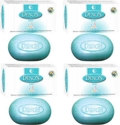 ZEE DRUGS Denon Soap usefull in Anti dandruff & Scalp Cleaning(4 x 18.75 g)