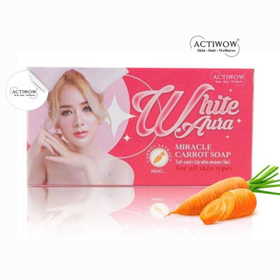 ACTIWOW White Aura Beauty Soap Smooth with Silky Finish Carrot Formula(100 g)