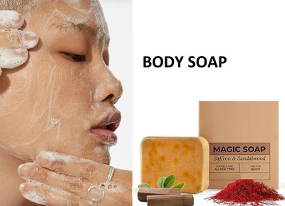 PERLENTE THE ORGANIC MAGIC SOAP WITH SANDALWOOD AND SAFFRON EXTRACT(150 g)
