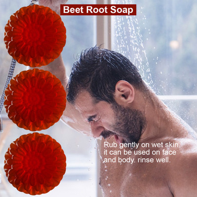 Groovy Citrus Vitality Beet Root Soap (100GM) (PACK OF 3)(3 x 100 g)