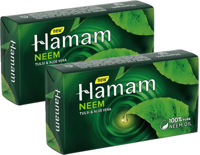 HAMAM Neem Tulsi & Aloevera Soap(2 x 150 g)
