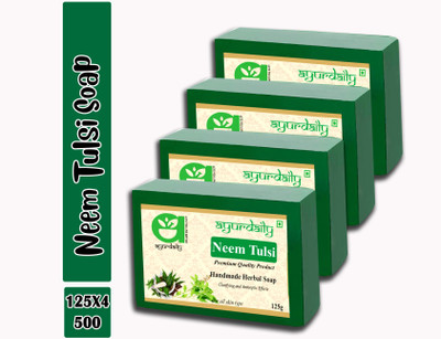 Ayurdaily Natural Neem Tulsi Soap(4 x 125 g)