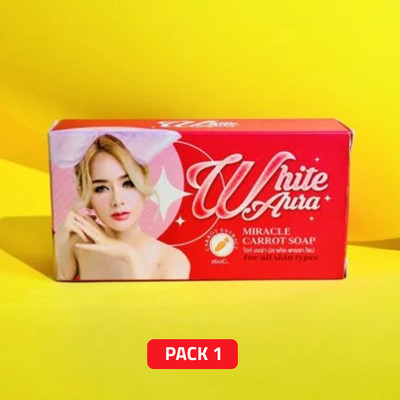 vvqvv WhiteAura Skin Whitening Soap with Herbal Extracts(100 g)