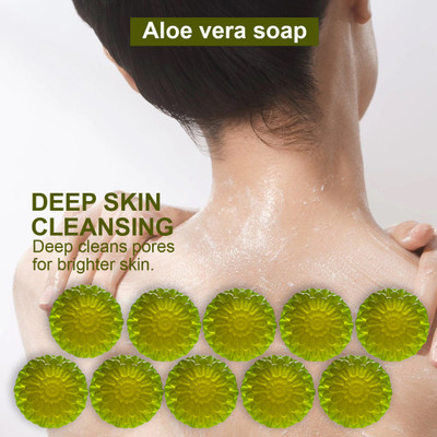 CHITAKSH Cleansing Aloevera Bath Bar (100GM) (PACK OF 10)(1000 g)