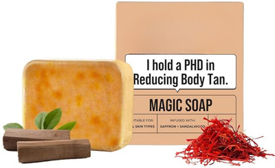 BLACYOU Soap Sandalwood & Saffron Magic Soaps For Bath (Pack Of 1)(100 g)