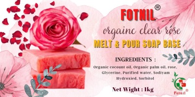 Fotnil ULTRA PREMIUM CLEAR ROSE MELT AND POUR SOAP BASE (1 KG ) 1 PICS(1000 g)