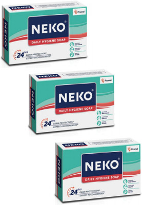 NEKO Daily Hygiene Soap, 24 hour Germ Protection Pack of 3 PC(3 x 100 g)