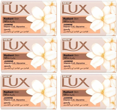 LUX Radiant Skin Jasmine Soap 170 Gm Pack Of 6(6 x 170 g)