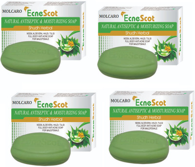 MOLCARO ECNESCOT NATURAL MOISTURIZING SOAP PACK OF 4(4 x 75 g)