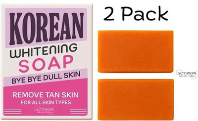 ACTIWOW Korean Soap Natural Whitening Glow Bar 2PCS(100 g)