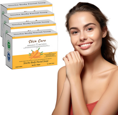 vcn Herbal Sinche Facial Soap – 4 Bars for All Skin Types(4 x 25 g)