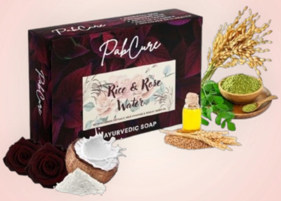 Pabcure Rice And Rose Water Moisturizing Soap(100 g)