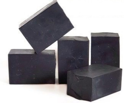 PABUZA Natural And Pure Charcoal Soap Base Glyserine Melt And Pour Material(5 x 100 g)