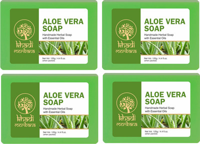 MeriBana Khadi Aloevera Soap(4 x 125 g)