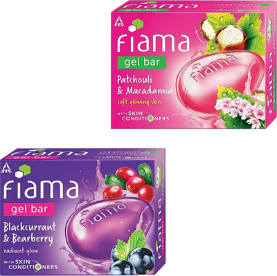FIAMA Patchouli and Macadamia 125g blackcurrant & bearberry 125g comb(2 x 125 g)