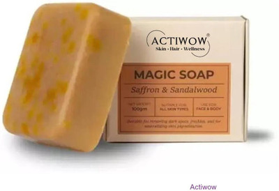 ACTIWOW Magic Soap Flawless Glow Bar for Smooth, Even-Toned Skin(100 g)