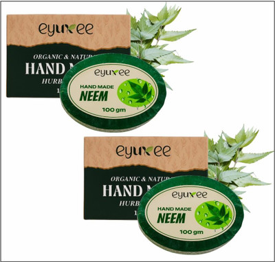 eyuxee neem tulsi soap,cleansing soap for removing dirt and Impurities(2 x 100 g)