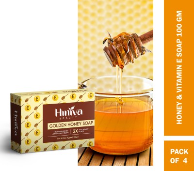 Hiniva Beauty Honey , Aloe Vera & Vitamin-E Beauty Soap Aqua for Unisex use Pack Of 2(4 x 24.95 g)