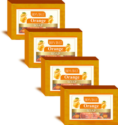 Doviko Natural Cold Pressed Orange Soap(4 x 125 g)