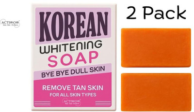 ACTIWOW Korean Soap with Herbal Spotless Whitening 2PCS(100 g)