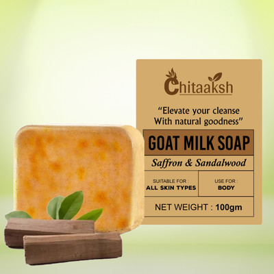 SOULMINE Magic Goat Milk Soap Sandalwood & Saffron – Deep Cleansing & Hydration(100 g)