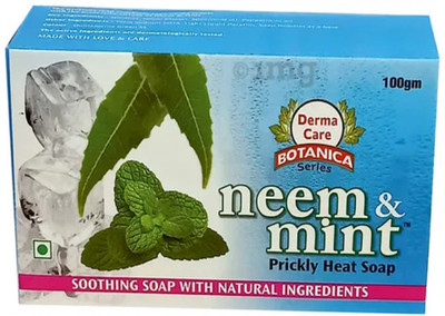 NEEM & MINT soothing and natural prickly heat soap in 100gm, 3pcs.(3 x 100 g)