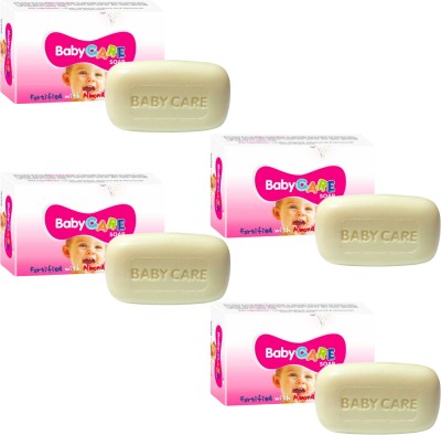 ZEE DRUGS 4 Pc Baby Care Soap with Lanolin, Vitamin E, Coconut Oil & Almond Oil(4 x 18.75 g)