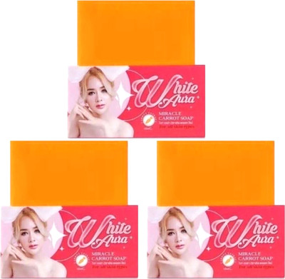 nandurba WhiteAura Deep Cleansing & Tan Removal Soap for Face & Body(3 x 100 g)