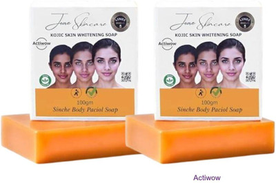 ACTIWOW Jiore Skincare Sinche Kojic Soap for Skin Whitening Power Combo A02(2 x 100 g)