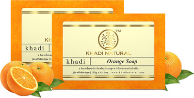 KHADI NATURAL Herbal Orange Soap (Pack of 2)(250 g)