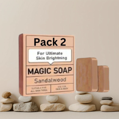 Agonize Ghar Ayurvedic Face & Body Soap | Kesar & Chandan | Twin Pack(2 x 100 g)