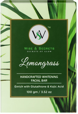 WISE & SECRETS Lemongrass Whitening Facial Bar Soap - 100g(100 g)