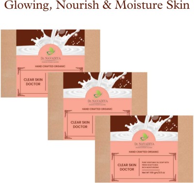 Dr. NAvadiya Goat Milk Skin Moisturising Bathing Natural Soap(3 x 100 g)