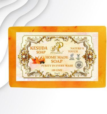 Pihaaru Kesuda Flower Infused Soap – Skin Purifying & Refreshing Bar (100g)/(100 g)