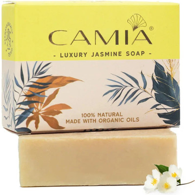 CAMIA Handmade Cold Processed Organic Jasmine Premium Quality Luxury Soap | Vegan(125 g)
