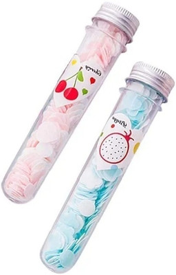 Elecsera flower Design Tube Shape Bottle Paper Soap Clean Soft Bath For Travel Pack of 2(2 x 18 g)