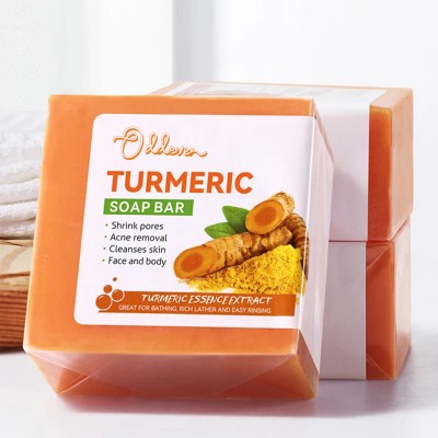 ODDEVEN Turmeric Soap with Kojic acid for Brightening skin(2 x 100 g)