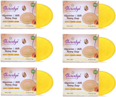 shiwalya natural ayurvedic rose & coconut bath soap !! soft & redient skin .(12 x 100 g)