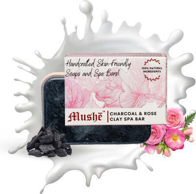 mushe CHARCOAL & ROSE CLAY(6 x 75 g)