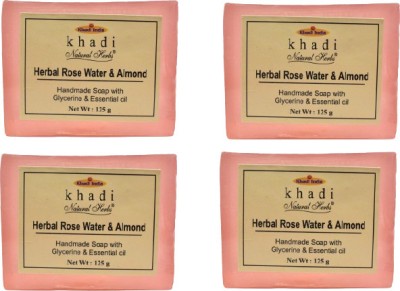 Natural herbs Herbal Rose Water & Almond Soap(4 x 125 g)