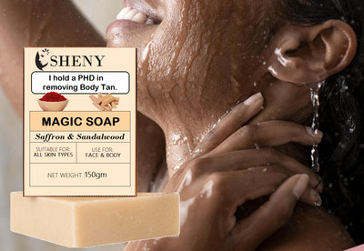 Sheny DeTan Soaps for Bath Body Tan Removal Soap & Detan Soap(150 g)