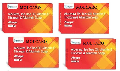 MOLCARO ALOSPA MOISTURIZING SOAP PACK OF 4(4 x 75 g)